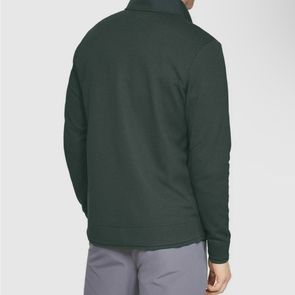 UNDER ARMOUR Storm Mens SweaterFleece Snap Mock Golf Pullover Green Size XXL NEW - Picture 10 of 12
